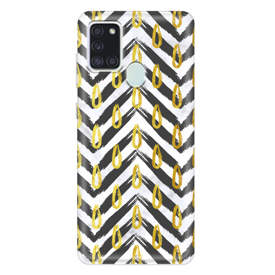 SAMSUNG - Galaxy A21S - Soft Clear Case - Exotic Waves