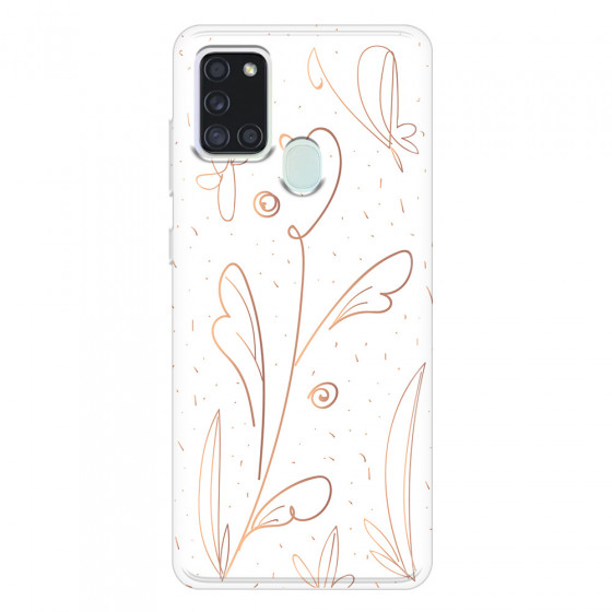 SAMSUNG - Galaxy A21S - Soft Clear Case - Flowers In Style