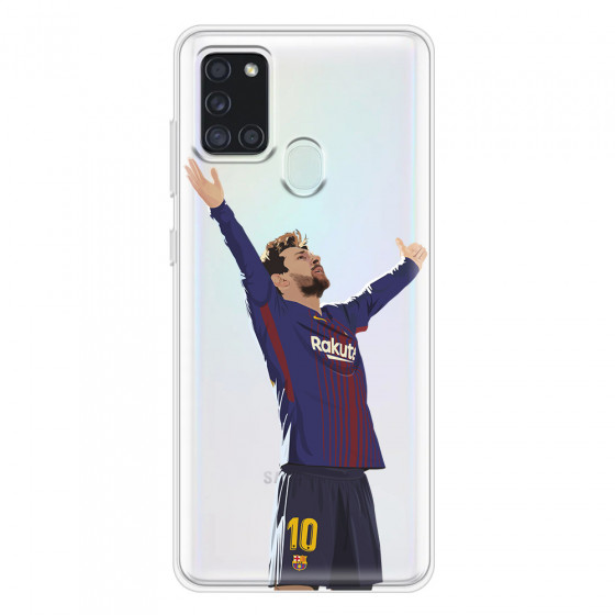 SAMSUNG - Galaxy A21S - Soft Clear Case - For Barcelona Fans