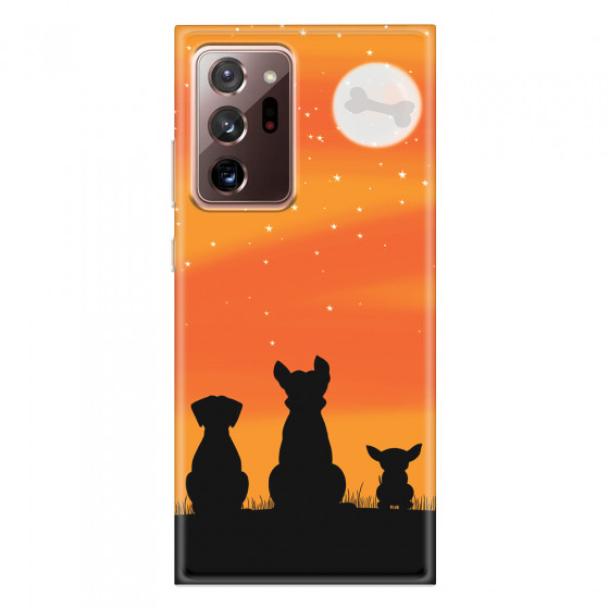SAMSUNG - Galaxy Note20 Ultra - Soft Clear Case - Dog's Desire Orange Sky