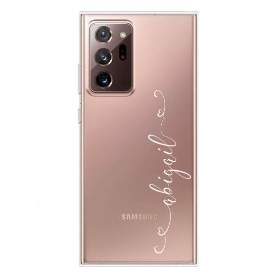 SAMSUNG - Galaxy Note20 Ultra - Soft Clear Case - Little Hearts Handwritten