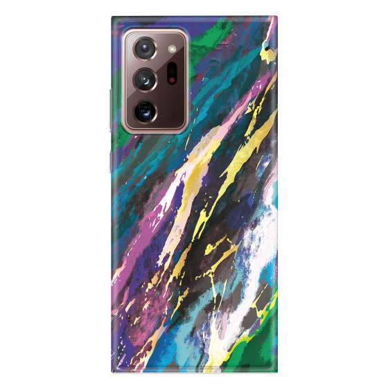 SAMSUNG - Galaxy Note20 Ultra - Soft Clear Case - Marble Emerald Pearl