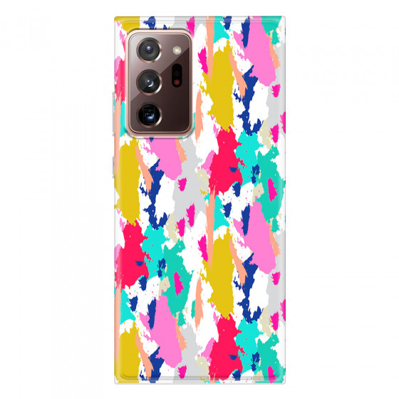 SAMSUNG - Galaxy Note20 Ultra - Soft Clear Case - Paint Strokes