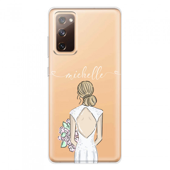 SAMSUNG - Galaxy S20 FE - Soft Clear Case - Bride To Be Blonde II.