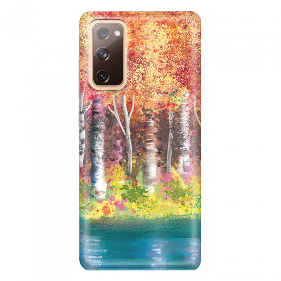 SAMSUNG - Galaxy S20 FE - Soft Clear Case - Calm Birch Trees