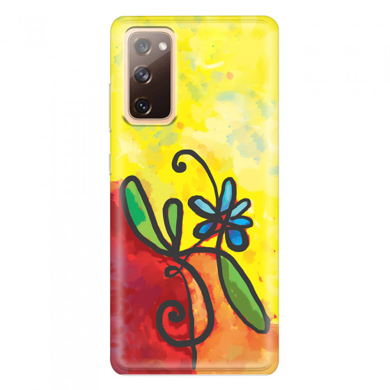 SAMSUNG - Galaxy S20 FE - Soft Clear Case - Flower in Picasso Style