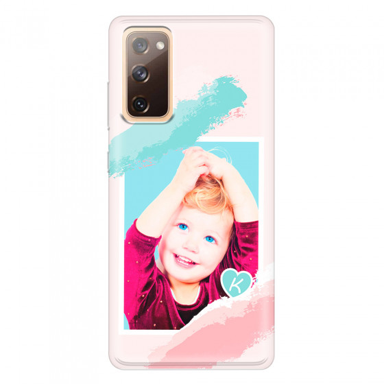 SAMSUNG - Galaxy S20 FE - Soft Clear Case - Kids Initial Photo