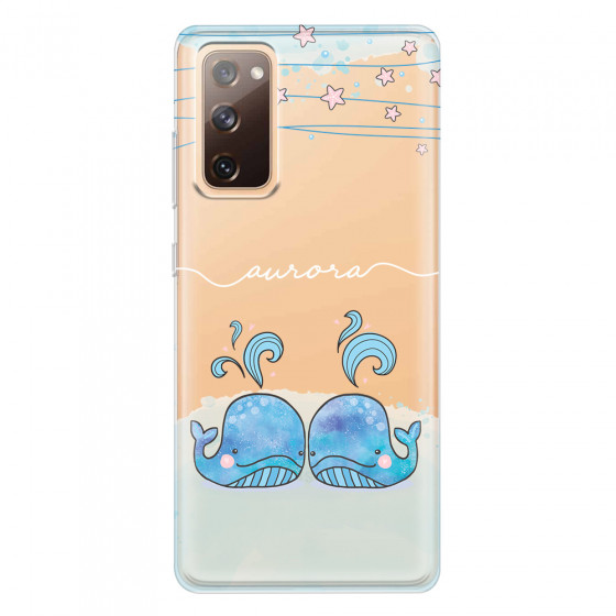 SAMSUNG - Galaxy S20 FE - Soft Clear Case - Little Whales White