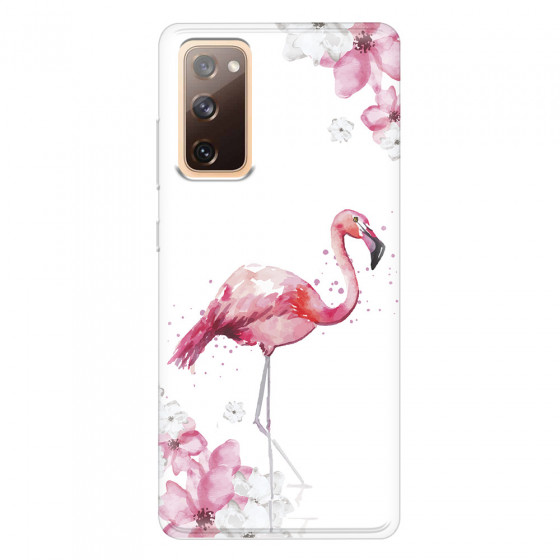 SAMSUNG - Galaxy S20 FE - Soft Clear Case - Pink Tropes