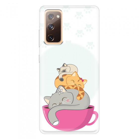 SAMSUNG - Galaxy S20 FE - Soft Clear Case - Sleep Tight Kitty