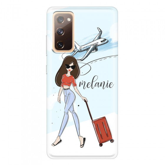 SAMSUNG - Galaxy S20 FE - Soft Clear Case - Travelers Duo Brunette