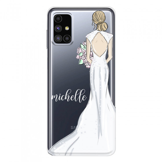 SAMSUNG - Galaxy M51 - Soft Clear Case - Bride To Be Blonde