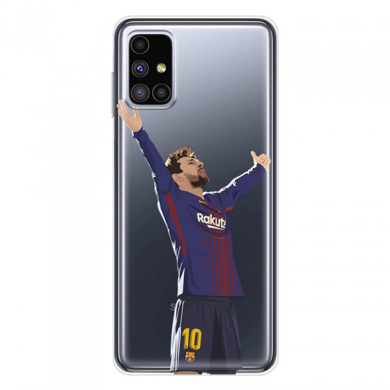 SAMSUNG - Galaxy M51 - Soft Clear Case - For Barcelona Fans