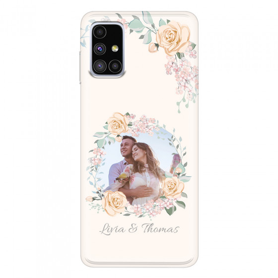 SAMSUNG - Galaxy M51 - Soft Clear Case - Frame Of Roses