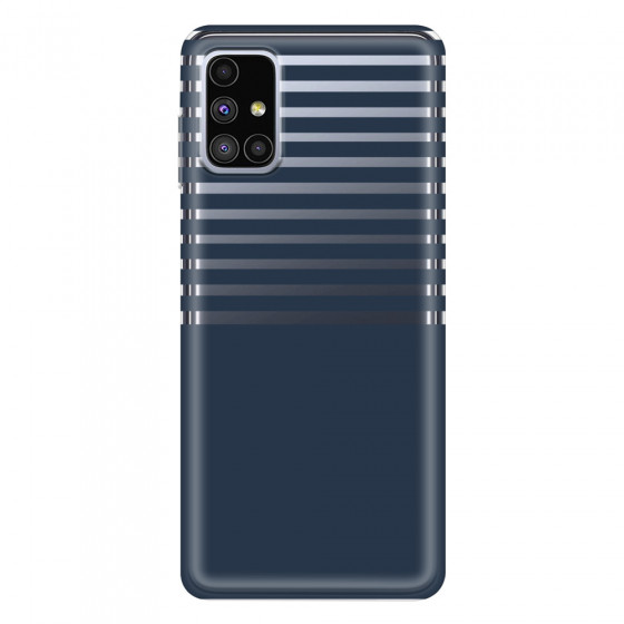 SAMSUNG - Galaxy M51 - Soft Clear Case - Life in Blue Stripes