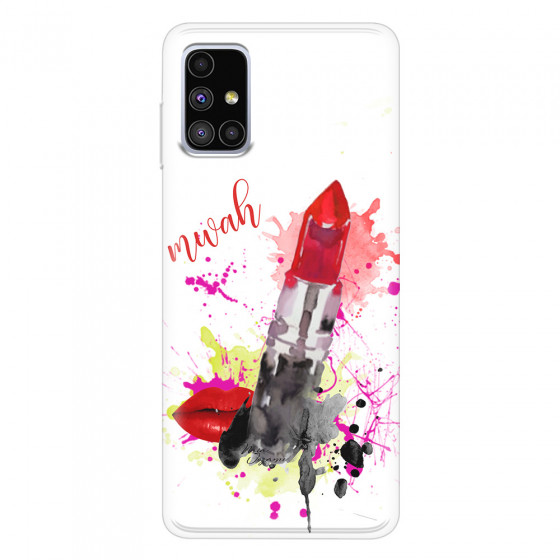 SAMSUNG - Galaxy M51 - Soft Clear Case - Lipstick