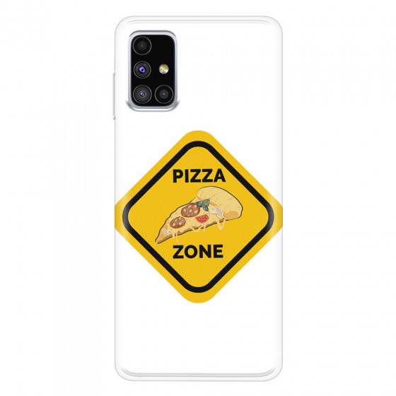 SAMSUNG - Galaxy M51 - Soft Clear Case - Pizza Zone Phone Case