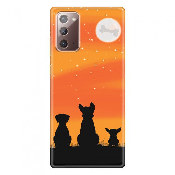 SAMSUNG - Galaxy Note20 - Soft Clear Case - Dog's Desire Orange Sky