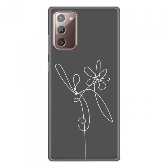 SAMSUNG - Galaxy Note20 - Soft Clear Case - Flower In The Dark