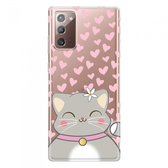 SAMSUNG - Galaxy Note20 - Soft Clear Case - Kitty