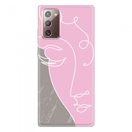 SAMSUNG - Galaxy Note20 - Soft Clear Case - Miss Pink