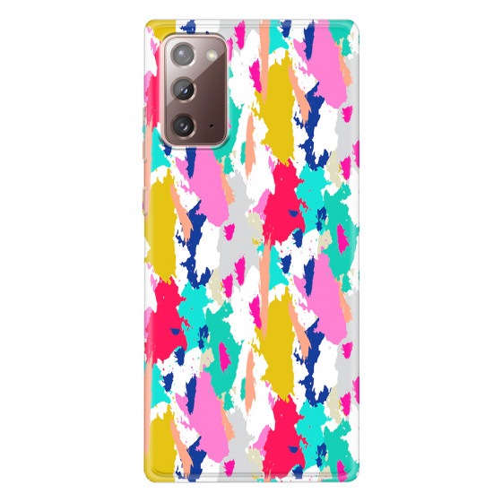 SAMSUNG - Galaxy Note20 - Soft Clear Case - Paint Strokes