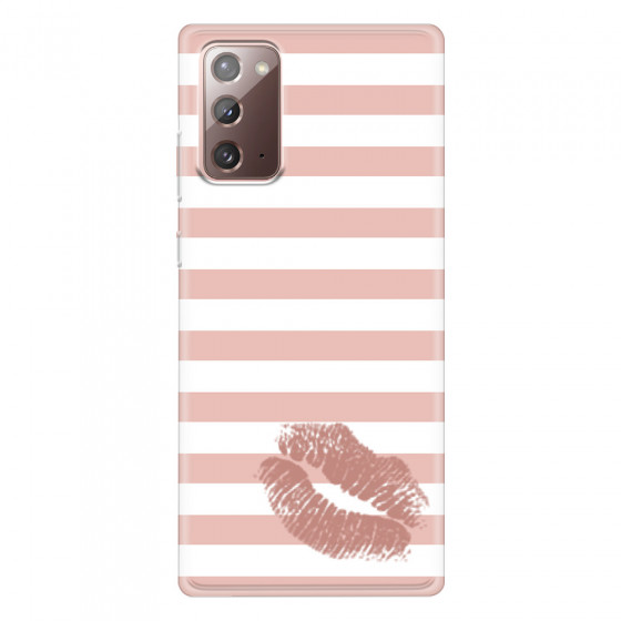 SAMSUNG - Galaxy Note20 - Soft Clear Case - Pink Lipstick