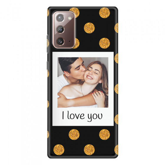 SAMSUNG - Galaxy Note20 - Soft Clear Case - Single Love Dots Photo