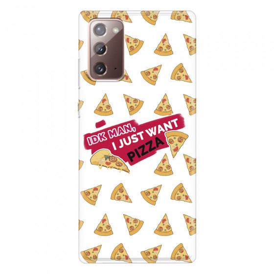 SAMSUNG - Galaxy Note20 - Soft Clear Case - Want Pizza Men Phone Case