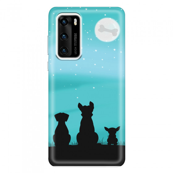HUAWEI - P40 - Soft Clear Case - Dog's Desire Blue Sky