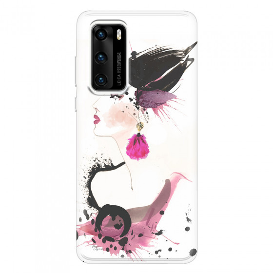 HUAWEI - P40 - Soft Clear Case - Japanese Style