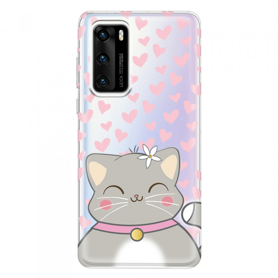 HUAWEI - P40 - Soft Clear Case - Kitty