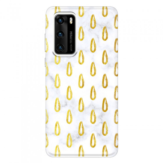 HUAWEI - P40 - Soft Clear Case - Marble Drops
