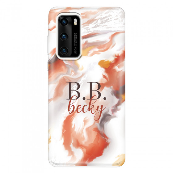HUAWEI - P40 - Soft Clear Case - Streamflow Autumn Passion