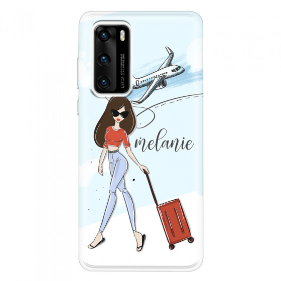 HUAWEI - P40 - Soft Clear Case - Travelers Duo Brunette