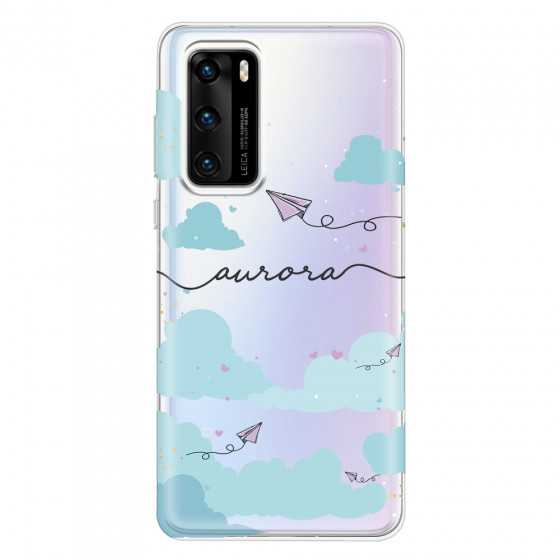 HUAWEI - P40 - Soft Clear Case - Up in the Clouds