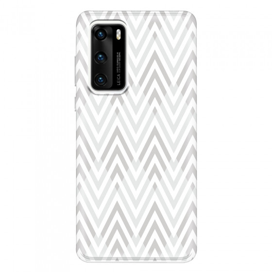 HUAWEI - P40 - Soft Clear Case - Zig Zag Patterns