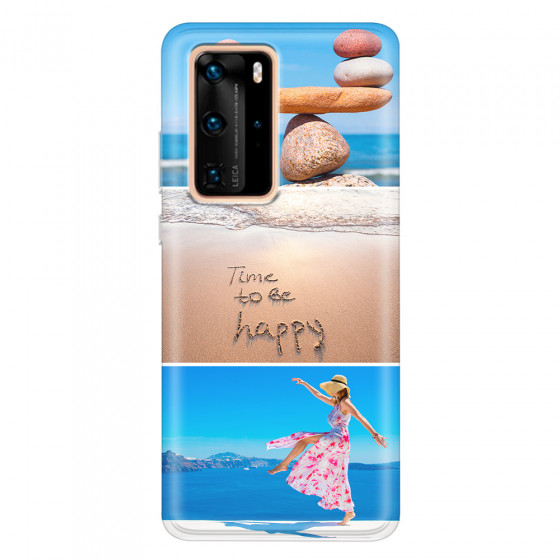 HUAWEI - P40 Pro - Soft Clear Case - Collage of 3