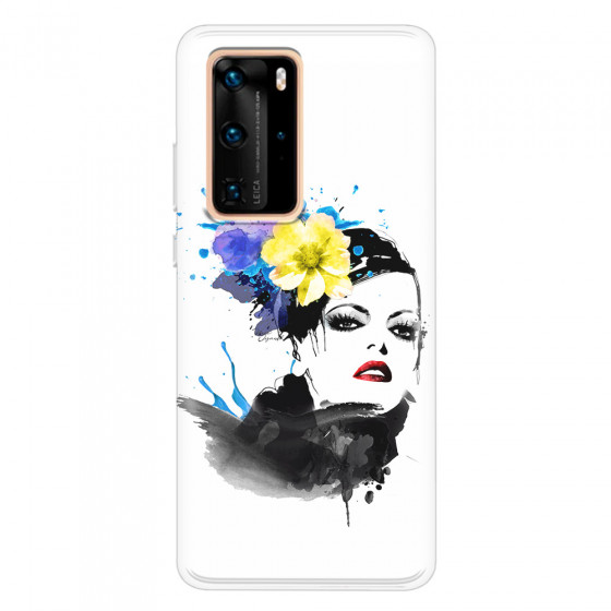 HUAWEI - P40 Pro - Soft Clear Case - Floral Beauty