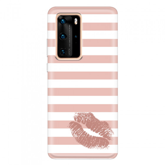 HUAWEI - P40 Pro - Soft Clear Case - Pink Lipstick