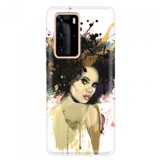 HUAWEI - P40 Pro - Soft Clear Case - We love Afro