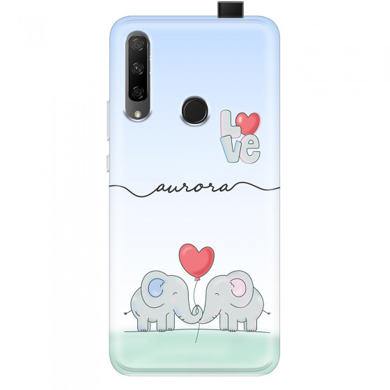 HONOR - Honor 9X - Soft Clear Case - Elephants in Love