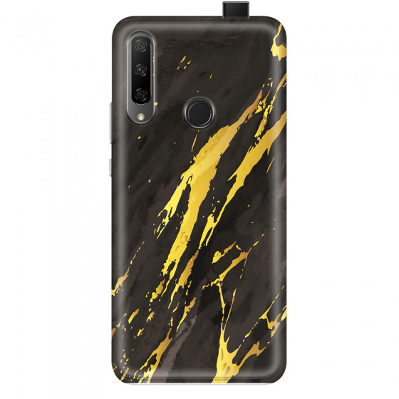 HONOR - Honor 9X - Soft Clear Case - Marble Castle Black