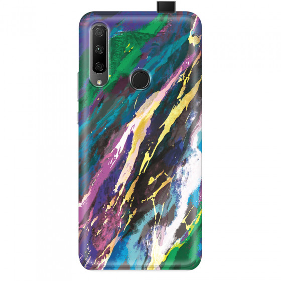HONOR - Honor 9X - Soft Clear Case - Marble Emerald Pearl