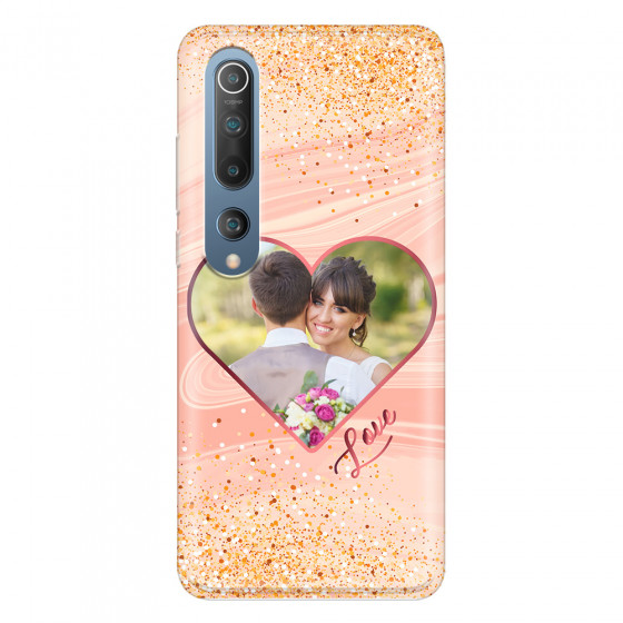 XIAOMI - Mi 10 - Soft Clear Case - Glitter Love Heart Photo