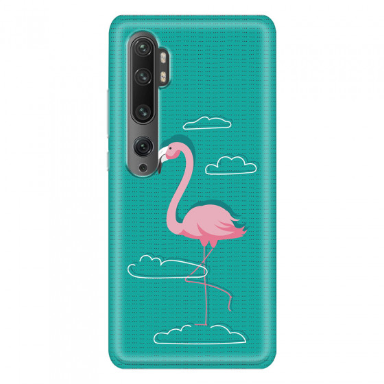 XIAOMI - Mi Note 10 / 10 Pro - Soft Clear Case - Cartoon Flamingo