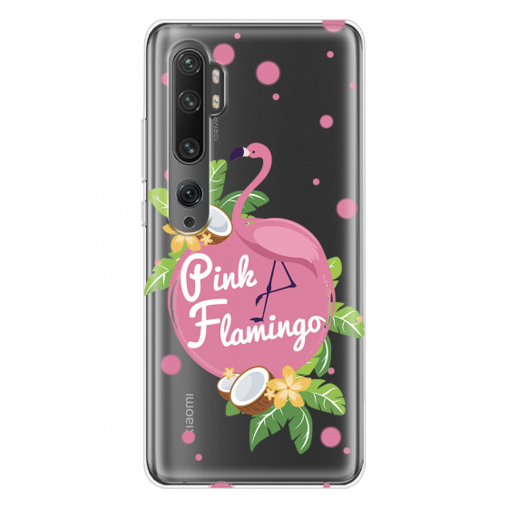 XIAOMI - Mi Note 10 / 10 Pro - Soft Clear Case - Pink Flamingo