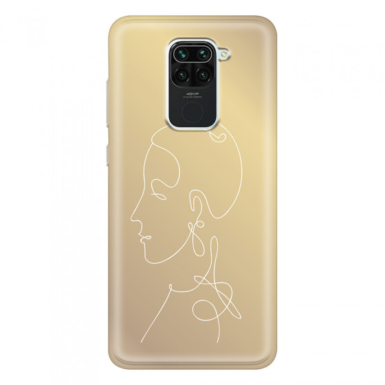 XIAOMI - Redmi Note 9 - Soft Clear Case - Golden Lady