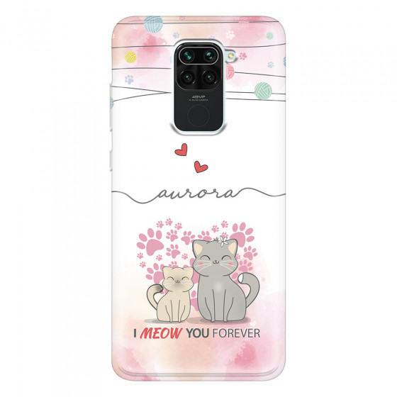 XIAOMI - Redmi Note 9 - Soft Clear Case - I Meow You Forever