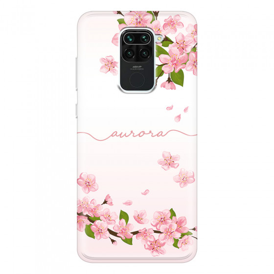 XIAOMI - Redmi Note 9 - Soft Clear Case - Sakura Handwritten